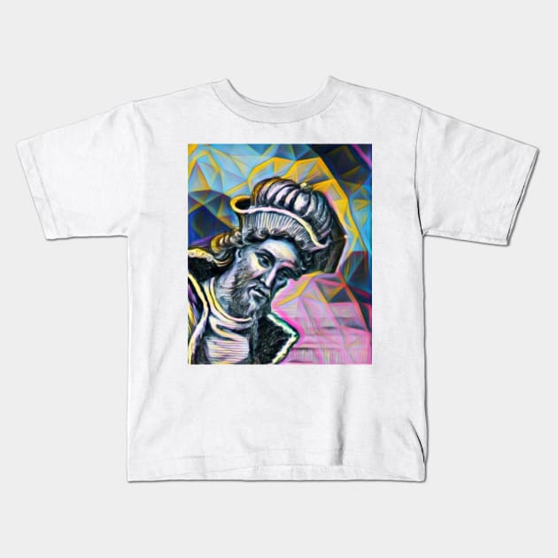 Dionysius of Halicarnassus Portrait | Dionysius of Halicarnassus Artwork 10 Kids T-Shirt by JustLit